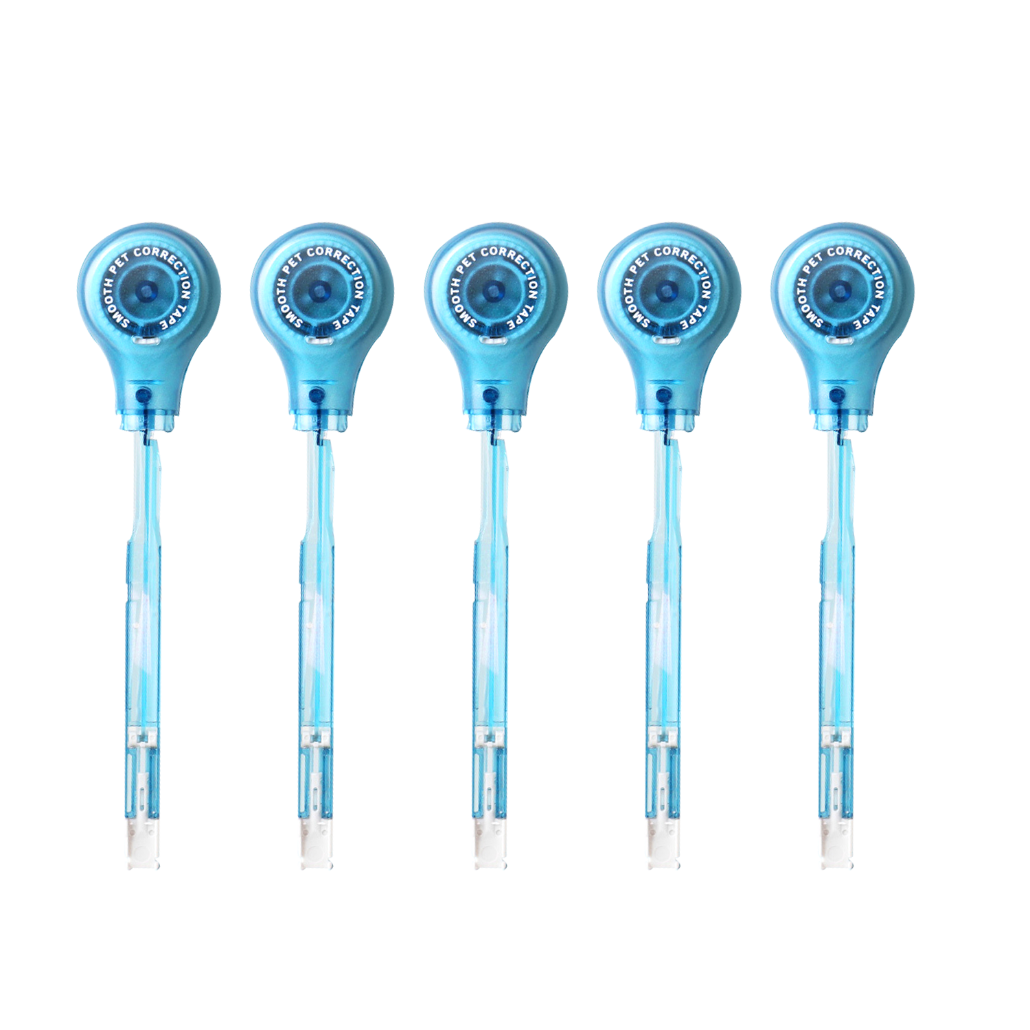 乐普升（LPS）修正带笔式涂改带可换替芯9189FR蓝5个替芯创意便携改正带共5支	