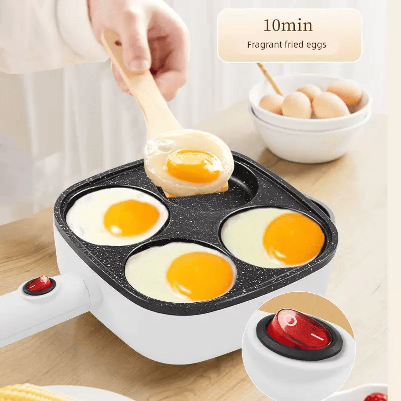 堡锅不粘锅多功能肉蛋神器汉堡机平底煎电蛋家用煎蛋锅早餐饼饺锅 三合一插电汉堡锅带盖