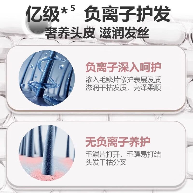 戴森德乐【3C认证I官旗1:1】高速无叶吹风机家用负离子静音大功率不伤发 【豪华礼盒装-五风嘴】落日玫瑰