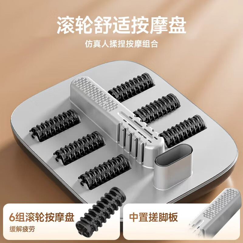 荣事达电动泡脚桶过小腿恒温加热自动按摩2025泡脚足浴盆养生足浴桶按摩一体机女士专用老年长辈生日礼物 【仿真指压双滚轮按摩】智能恒温+水电分离 【下单送泡脚药包30袋】