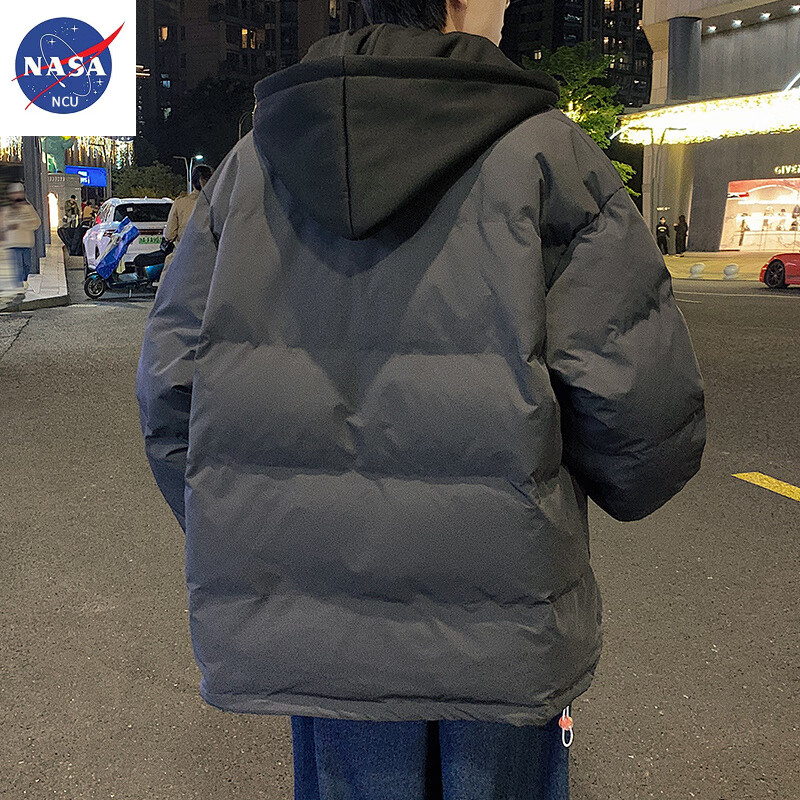 NASANCU男士羽绒服2023新款加厚保暖笑脸衣服 参考尺码表购买 M