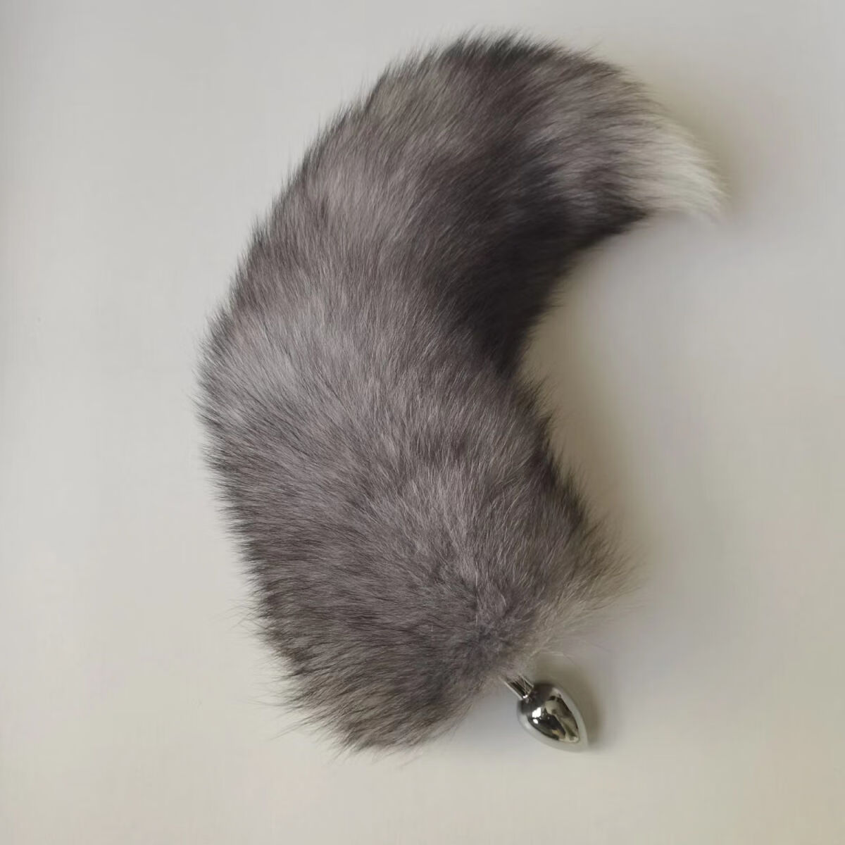 狐狸尾巴可拆卸情趣肛塞道具成人用品男女通用插件 银狐尾巴30cm 1