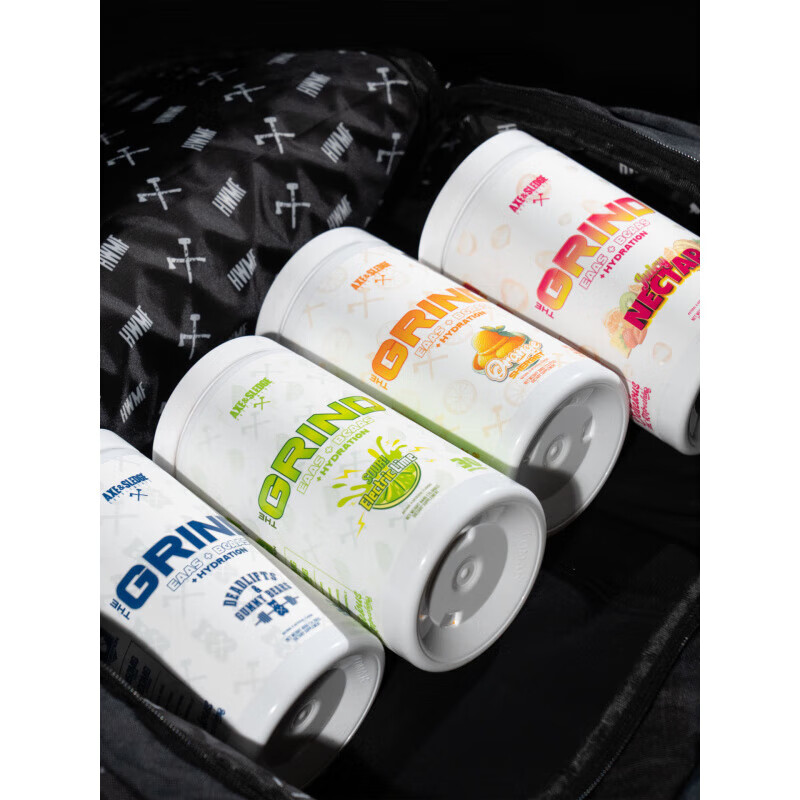 AXE&SLEDGE斧与锤GRIND电解质全谱氨基酸粉V2 必需氨基酸 花色 V2版爆汁综合水果味 1瓶*1罐