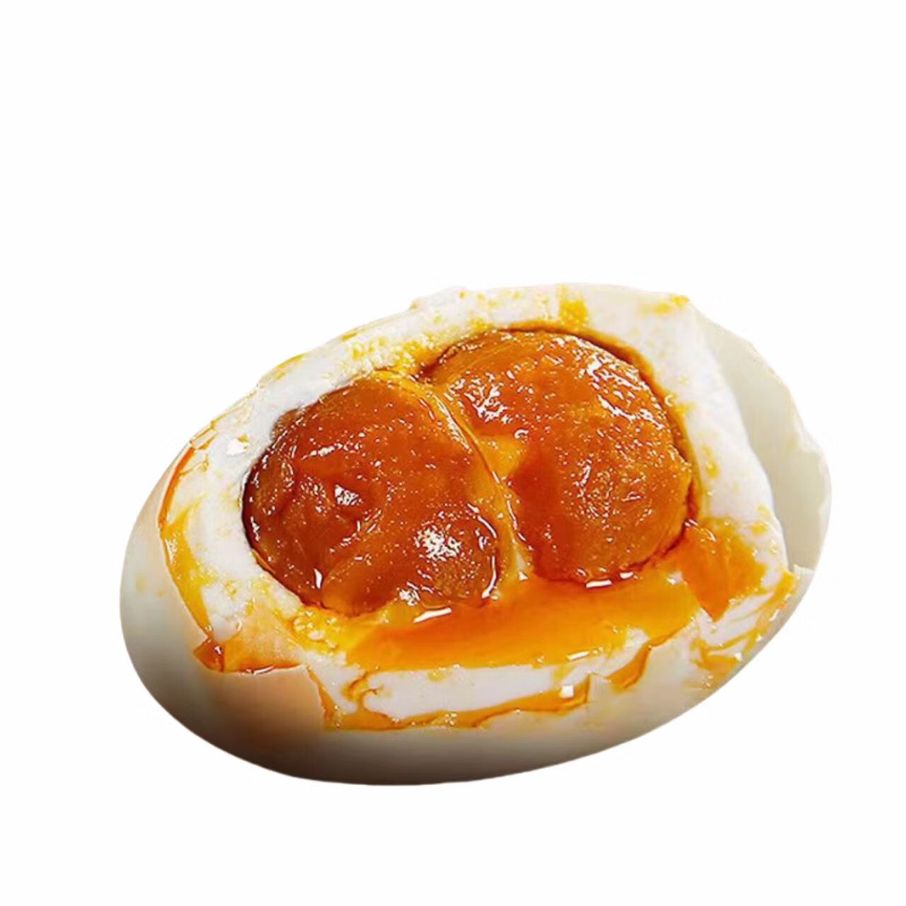 双黄咸鹅蛋沂蒙山特产土鹅蛋双黄鹅蛋咸蛋农家传统工艺腌制双黄蛋 双黄咸鹅蛋120克左右【20枚】精选装