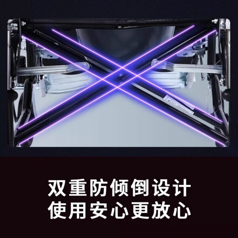 康立普(CANLIPE)轮椅瘫痪老人专用出行轻便折叠全躺多功能可抬腿洗澡大小便手推车 【主图热卖】扶手可掀+轻便铝圈轮+网垫整体可拆