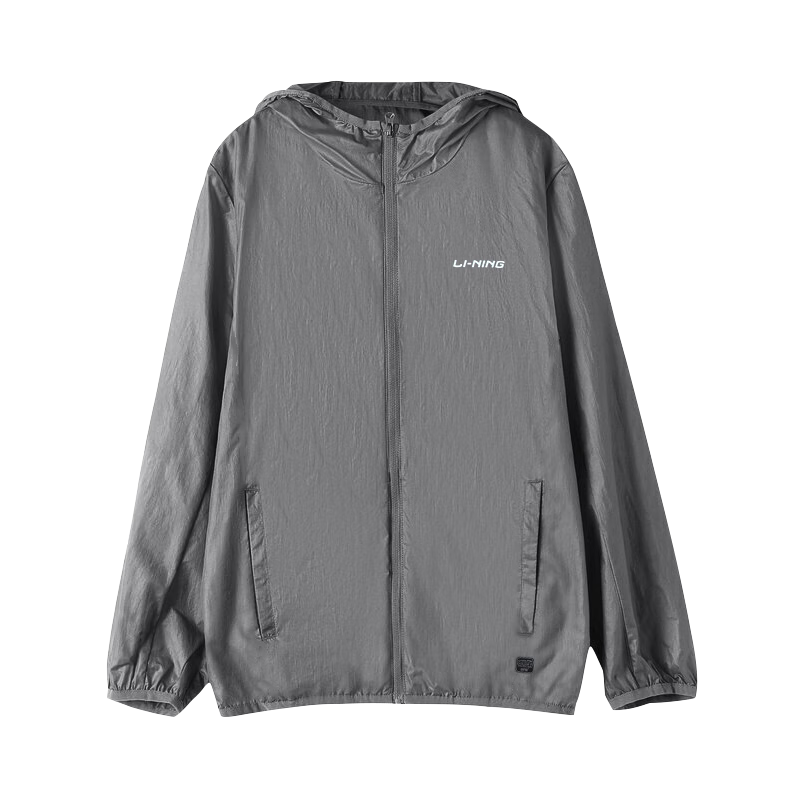 李宁(li-ning) 李宁防晒衣外套男防晒衫运动风衣轻薄透气皮肤衣透气