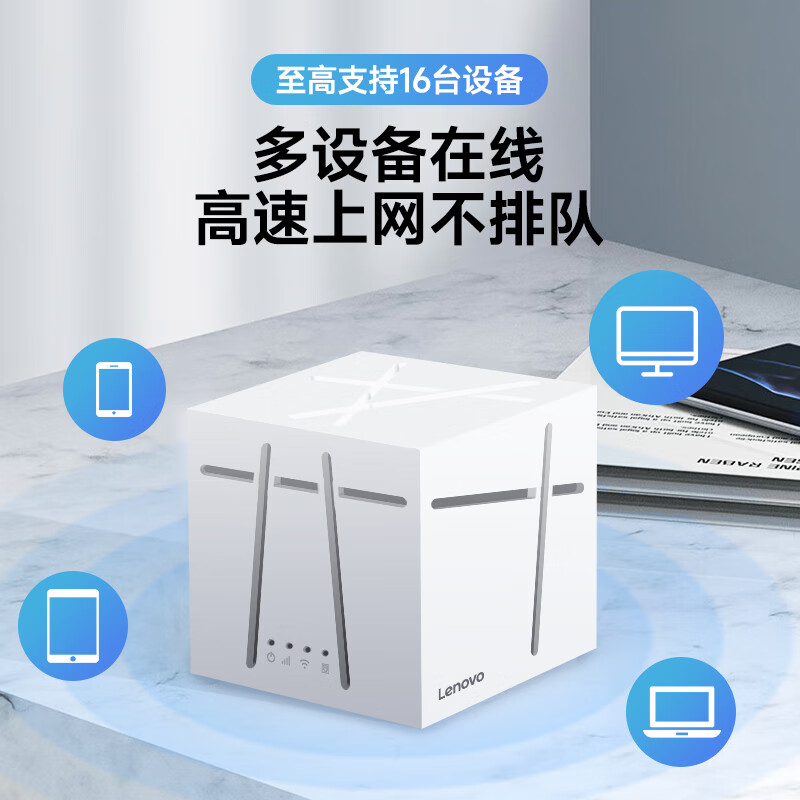 联想官方正品R1 随身无线WiFi6移动CPE免拉网线路由器 2025款全国通用插卡版穿墙王 支持5G/4G电脑设备 【臻享版】+月享1500G/月包