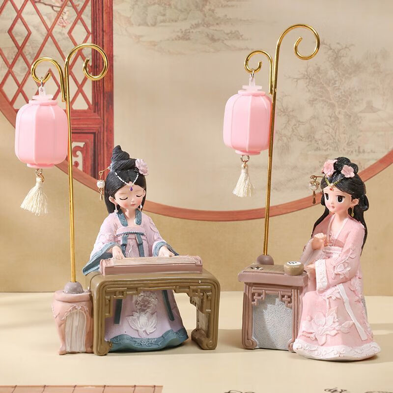 VTR网红古风娃娃汉服少女玩偶生日礼物送女生闺蜜桌面摆件房间装饰品 古风汉服女孩中号(萌 宠)