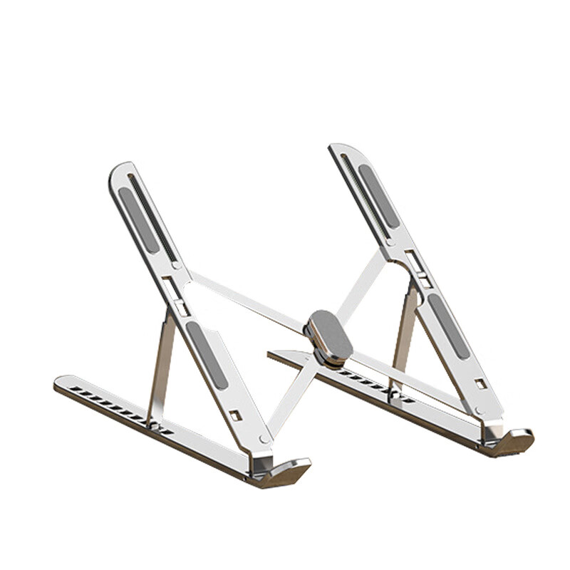 千飒SZ24 笔记本支架多功能十档电脑折叠支架办公配件平板绘画铝合金支撑架 【SZ24BK】黑色十档可调节折叠