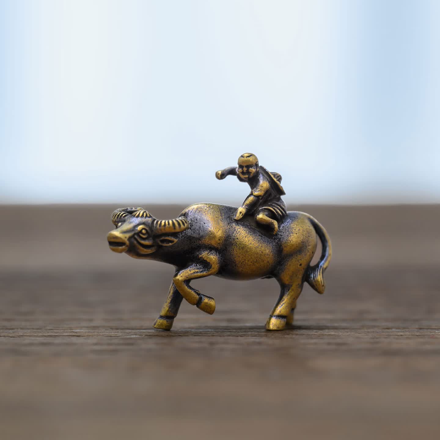 牧童骑牛摆件24mmx32mm