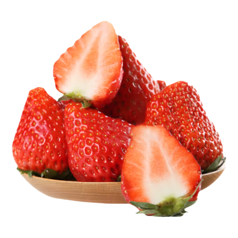 京鲜生 丹东99红颜奶油草莓净重1.8斤装单果15g+ 生鲜水果 源头直发包邮