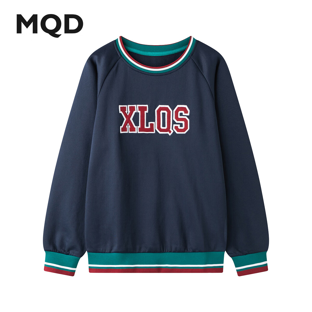 马骑顿（MQD）简约秋冬款日常男女款卫衣 藏青2 175