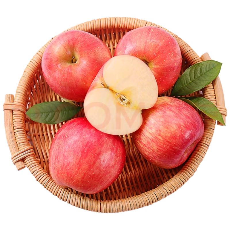 京鲜生山东烟台红富士苹果5斤装单果80-85mm新鲜水果 源头直发包邮