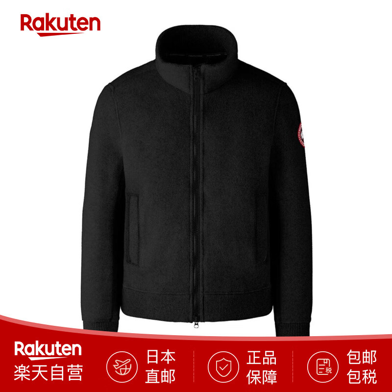 加拿大鹅（Canada Goose）男式夹克抓绒外套7049M Lawson Jacket 日本直邮 黑色 M