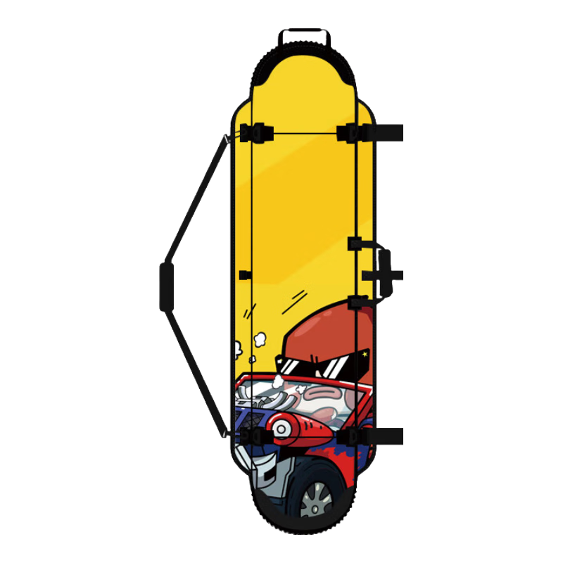 樂凱奇（LECAGE）兒童單板餃子皮單肩滑雪板收納包板刃防碰撞防劃保護(hù)套 小猴隊(duì)長(zhǎng) 90*34CM