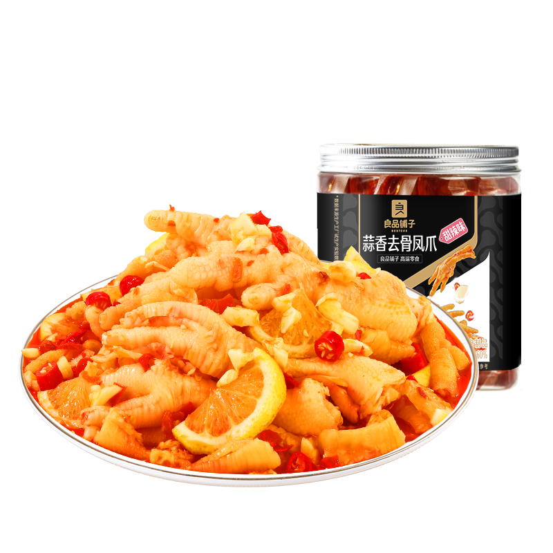 良品铺子良品铺子柠檬去骨凤爪酸辣味罐装*1罐 酸辣味500g*1罐 ，