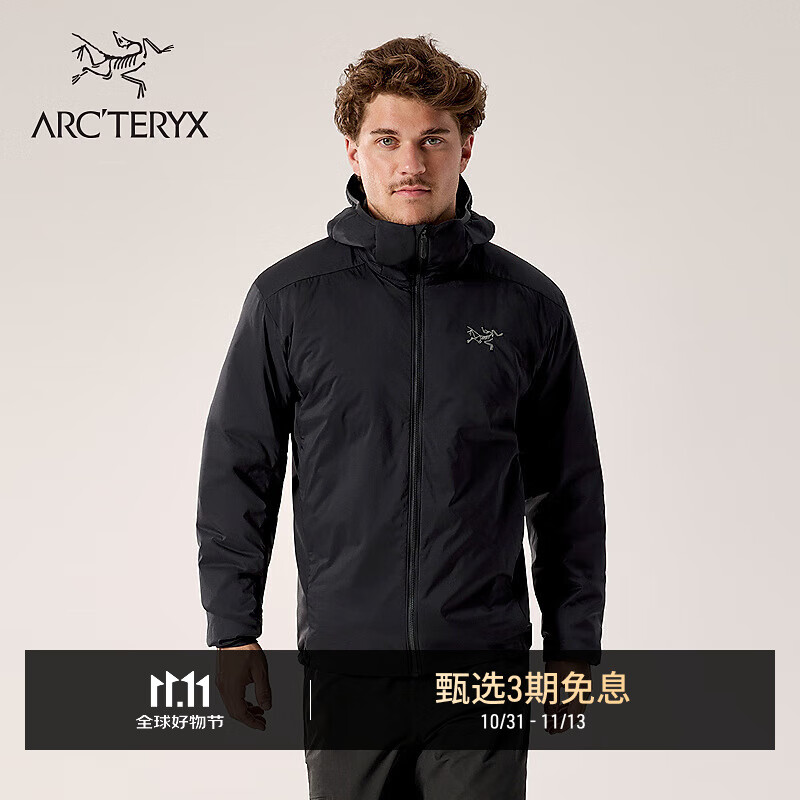 ARC&#039;TERYX始祖鸟 ATOM HOODY 男子 保暖棉服 Black/黑色 L
