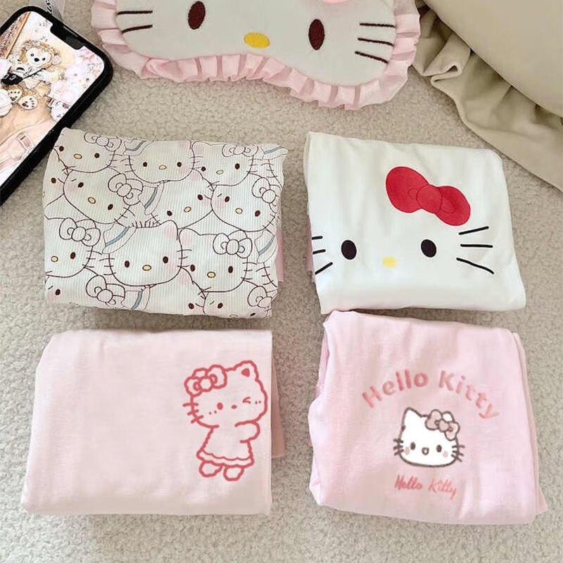 开始绽放（KALL'S BLOOMS）【礼盒装】KT猫男裤合集*冰丝男士内裤抗菌卡通可爱 礼盒三条装：粉KT+心蒂灰+心蒂白 L 建议体重80-105斤