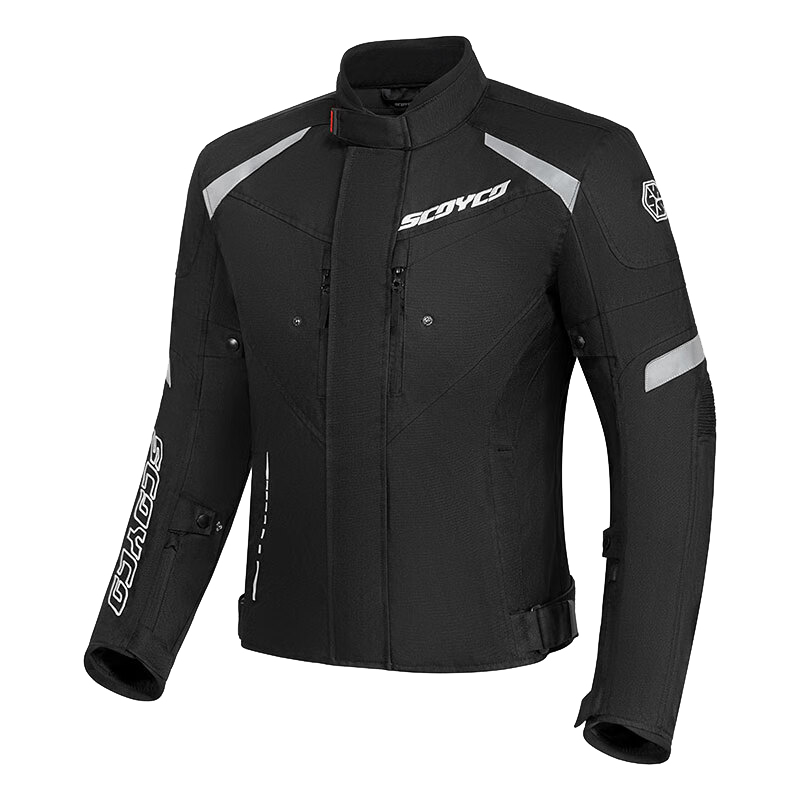 賽羽（SCOYCO）摩托車防摔騎行服四季機(jī)車騎行騎士仿賽套裝夏季男賽車服透氣 JK85-2黑色（四季款） 2XL