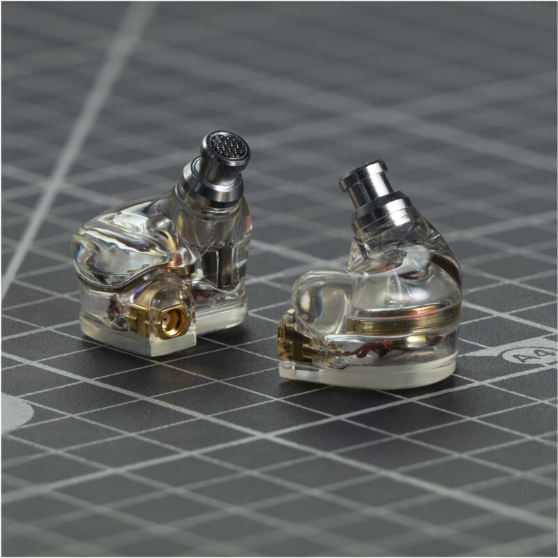 達(dá)音科（DUNU）10單元圈鐵耳機4動鐵1動圈錄音直播K歌耳返發(fā)燒diy高保真耳塞 透明樹脂耳機頭一副