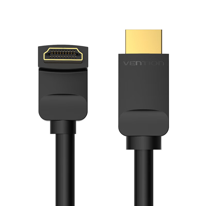 威迅hdmi線2.0彎頭直角90度4K高清線視頻數(shù)據(jù)連接線加長(zhǎng)1.523米 小頭朝上1.5米