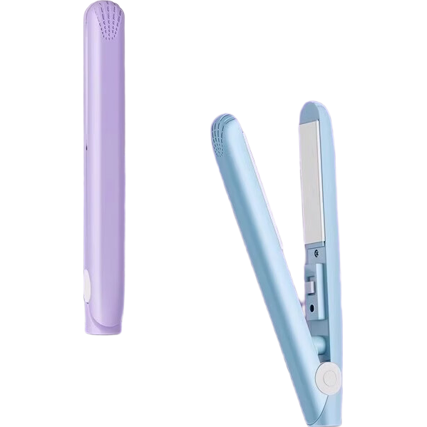 卷直两用直板夹电夹板直发卷发两用刘海专用拉直板夹便携式蓬松卷发棒送女友 湖蓝 升级款-卷直两用（赠送收纳盒）