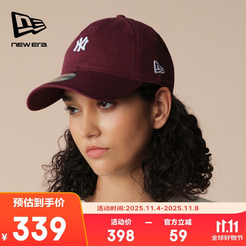 NEW ERA纽亦华MLB帽子男女棒球帽秋冬运动NY软顶920防晒帽遮阳帽60691337