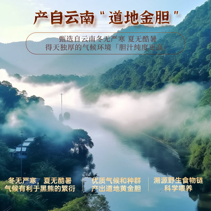 [天佑熊业]熊胆粉 0.1g*4瓶 5盒装 正品国药准字OTC0.1g*4瓶/盒清热平肝明目药正宗云南产金胆级用于目赤肿痛咽 特惠装 共20瓶