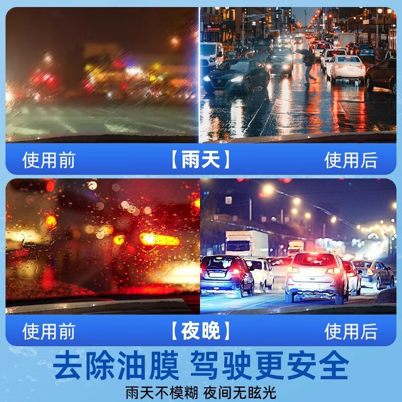 易驹（YIJU）汽车玻璃水强力去油膜清洁剂浓缩乙醇防冻雨刮水四季通用 1瓶0度