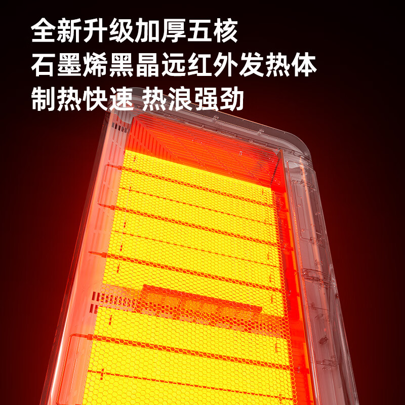 利维斯顿石墨烯取暖器家用大面积升温恒温变频电暖气落地壁挂式卧室客厅电暖器暖风机烤火炉取暖神器 2200w(20㎡) 智能AI豆包陪聊/APP/语音