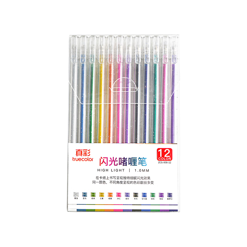 ��ʣ�TRUECOLOR��12ɫ���↨଱����Ա�������ӫ���Ǳʶ�ͯ�޶���ɫ��Сѧ��ר�üǺűʲ�ɫ���ص����ˮ�ʱ�068 9.52Ԫ