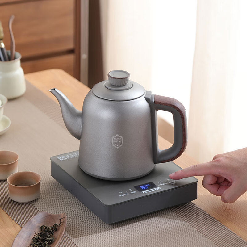 鲸可全自动烧水壶电热水壶煮茶器电茶壶台泡茶壶台嵌式电饮水机一体上水壶养生壶恒温壶 1.2L 手柄上水316不锈钢单壶【RXDC112】