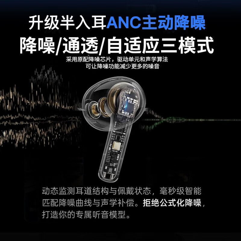 闻卡【2025官方新款12代Ultra】智能触控彩屏入耳式无线蓝牙耳机高音质降噪长续航 （珍珠白）自定义壁纸丨AI语言翻译+ENC通话降噪