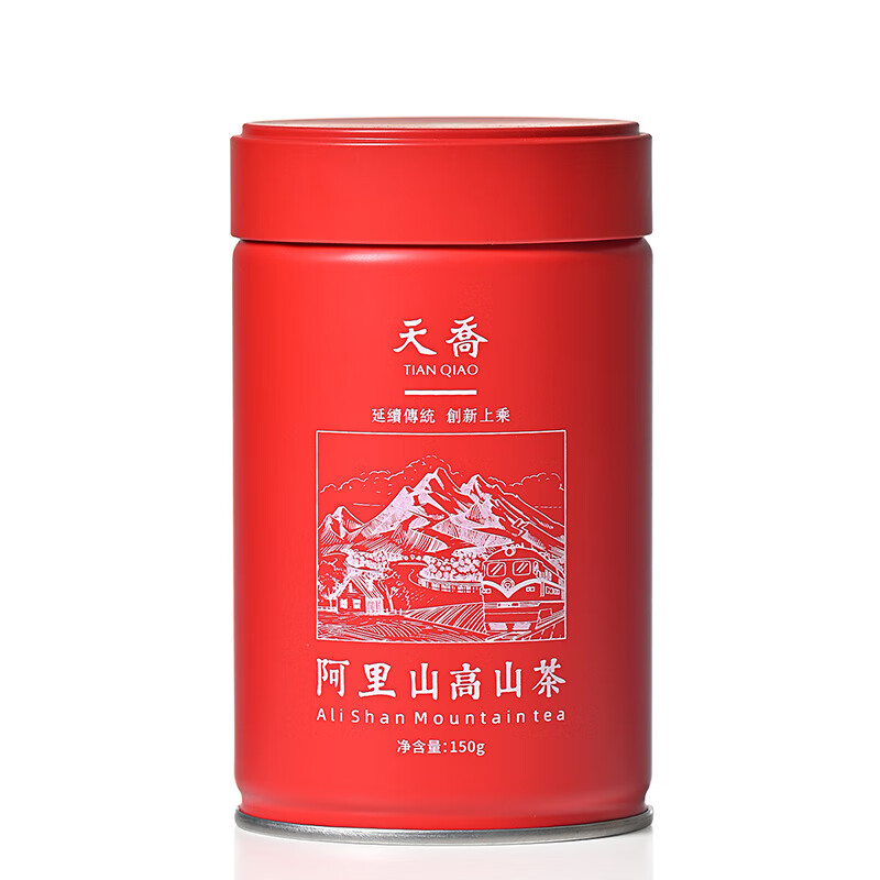 天喬 進口阿里山高山茶 特級金萱奶香烏龍茶 新茶葉禮盒裝 單罐裝150克