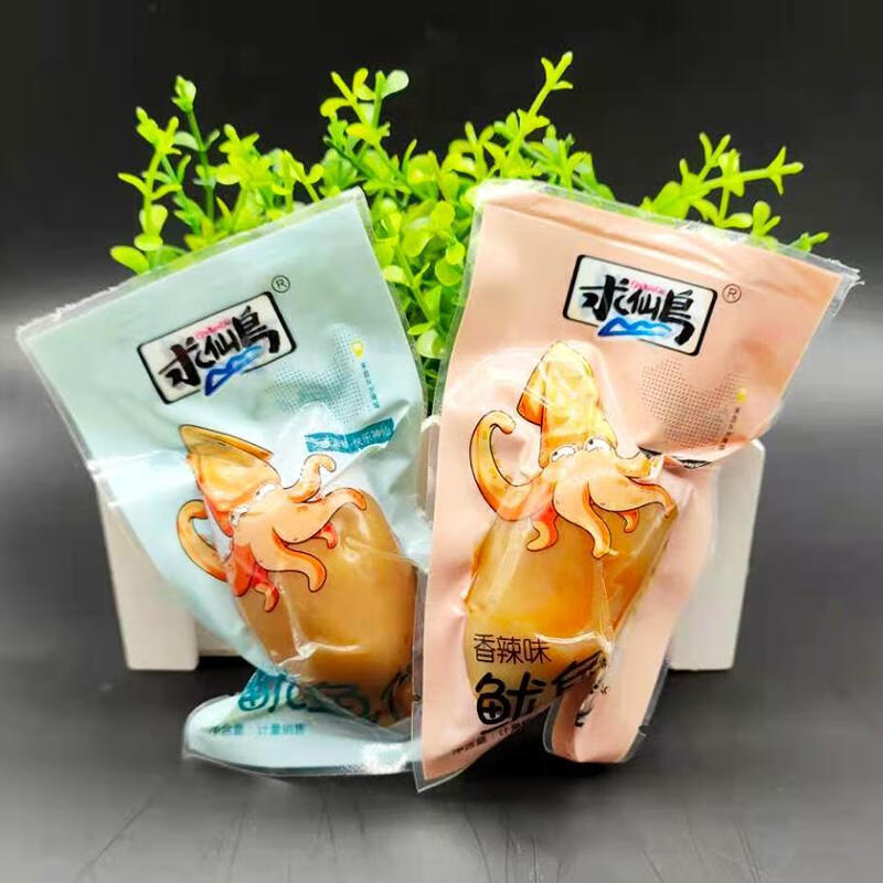 求仙島魷魚(yú)仔散裝248g帶籽墨魚(yú)仔香辣即食零食裝辣味休閑海鮮食品 求仙島魷魚(yú)仔原味248g