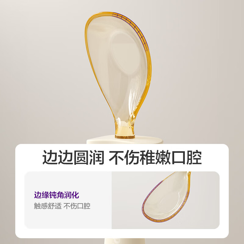 新安怡飞利浦宝宝专用ppsu吃饭勺儿童自主吃饭学吃辅食训练大肚勺餐具 ppsu大肚勺【防滑易抓握】