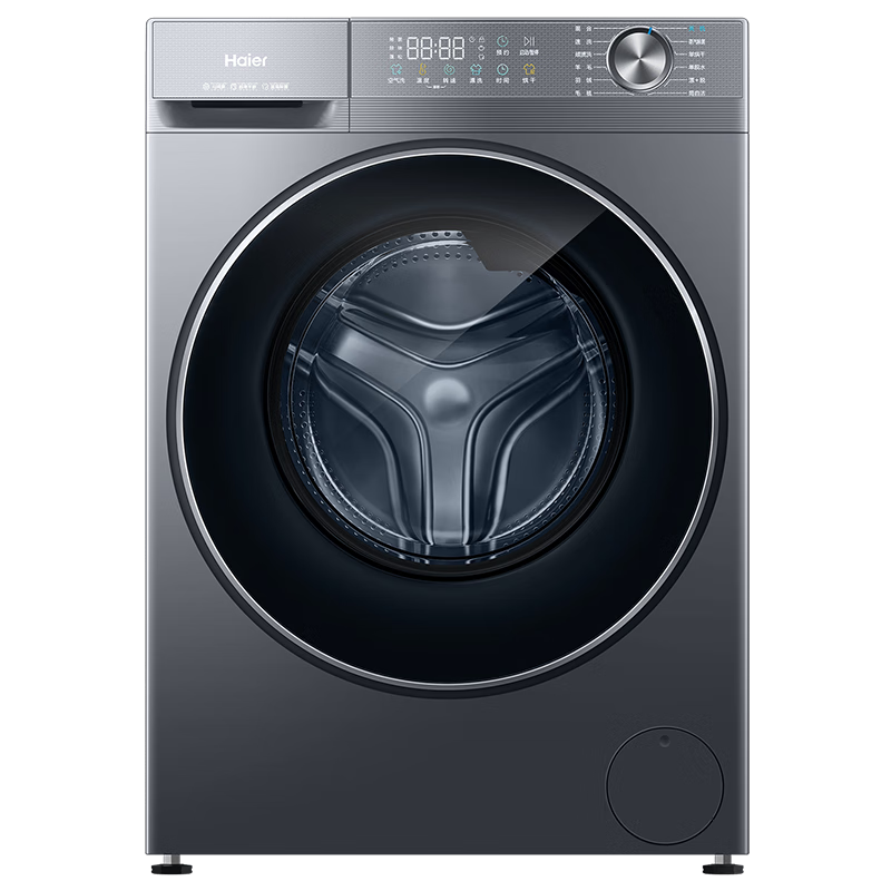 海尔（Haier）【25年新品】洗衣机带烘干洗烘一体全自动滚筒洗衣机11公斤超薄羊毛绿标1.2洗净比L58E1国家补贴 58E洗烘|11KG洗7KG烘+智能柔烘+八维减震