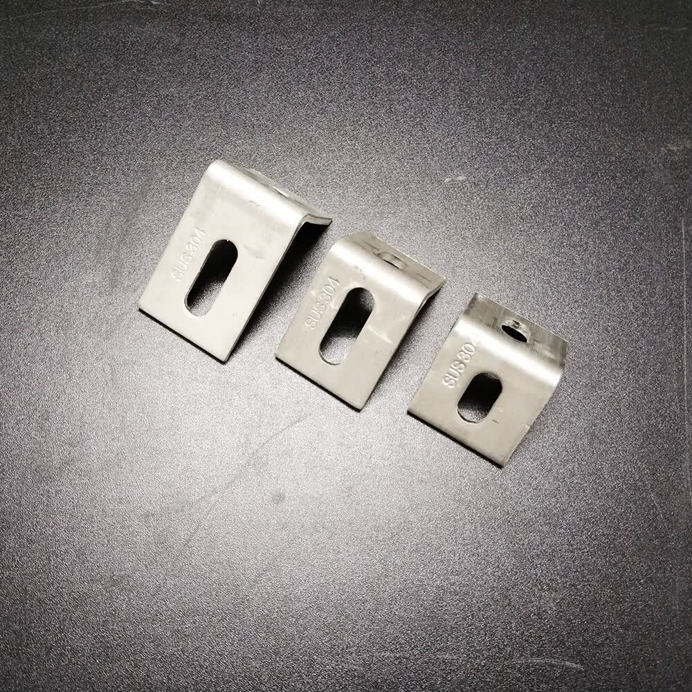 znmw304不锈钢大理石石材干挂件花岗岩岩板瓷砖幕墙角码双钩挑码焊码