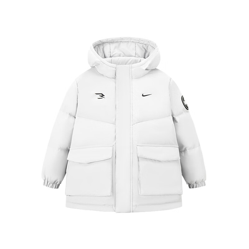 NIKE3BRAND 耐克男女童中款羽绒服2025冬季新款儿童加绒保暖外套