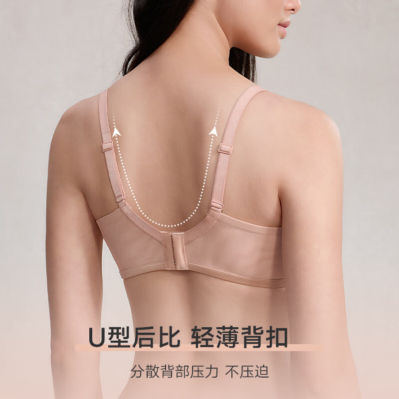 曼妮芬[吉赛尔·奢华睫毛蕾丝]性感单层围内衣女软钢圈防下垂显瘦文胸罩 午夜爵士 75B