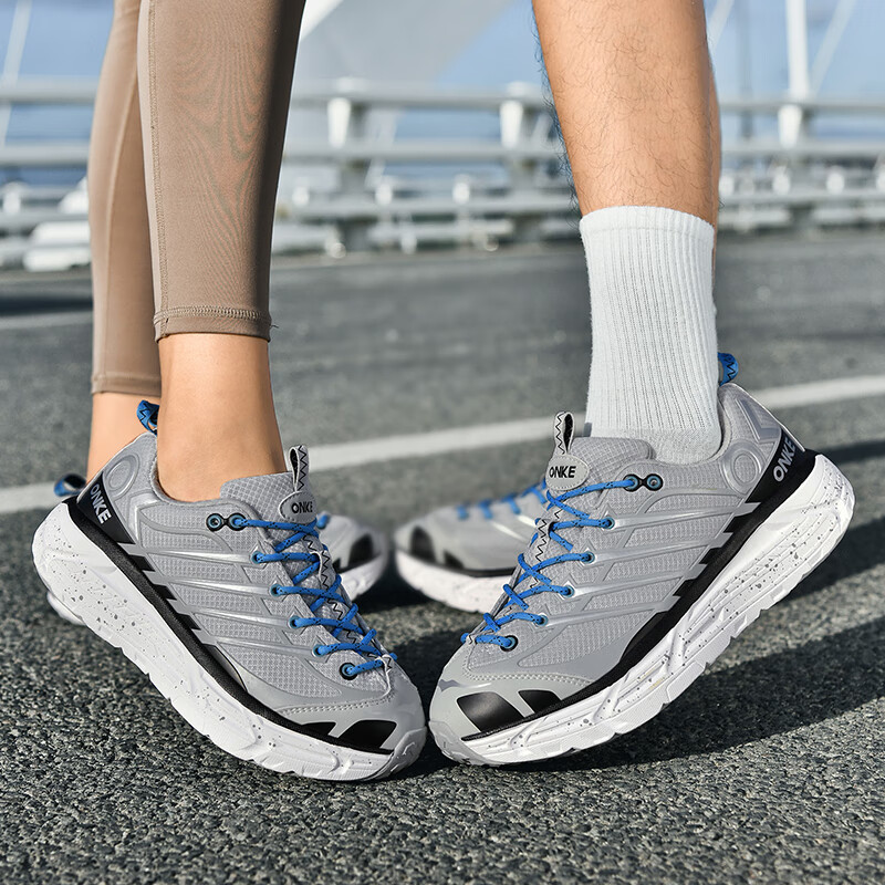 ONKE德国欧克男女款户外运动休闲鞋男鞋复古轻盈缓震情侣跑步鞋女鞋子 天际蓝 39