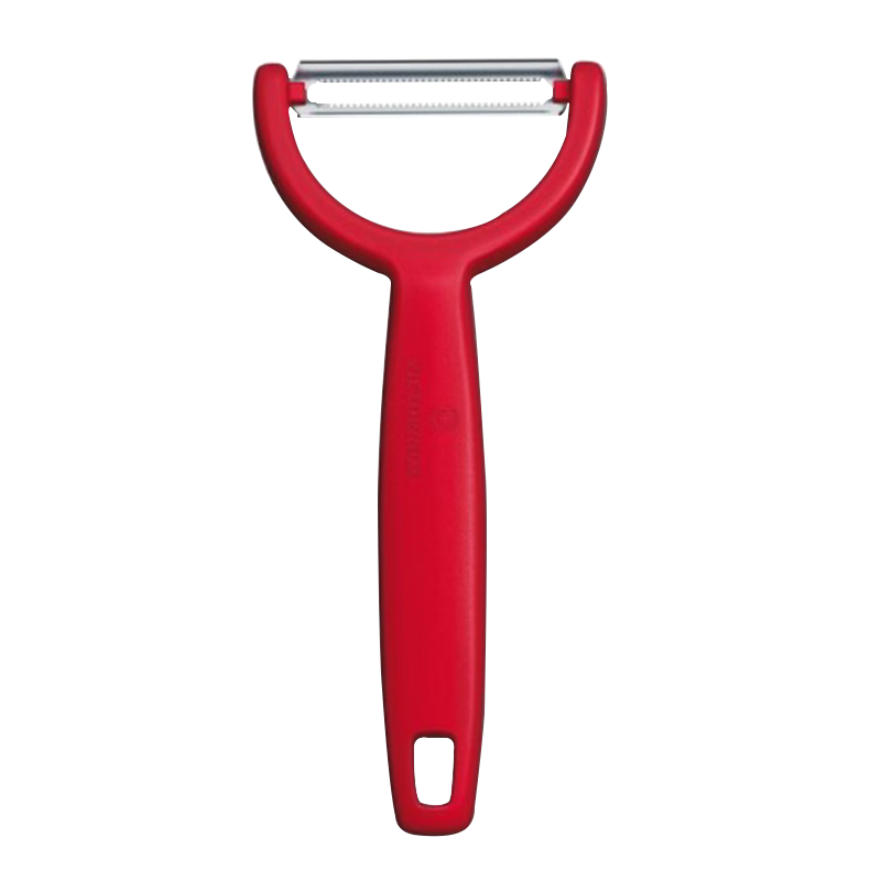 維氏（VICTORINOX）瑞士維氏削皮刀刨刀Ypso 不銹鋼Y型水果土豆刮皮刀 紅色鋸齒