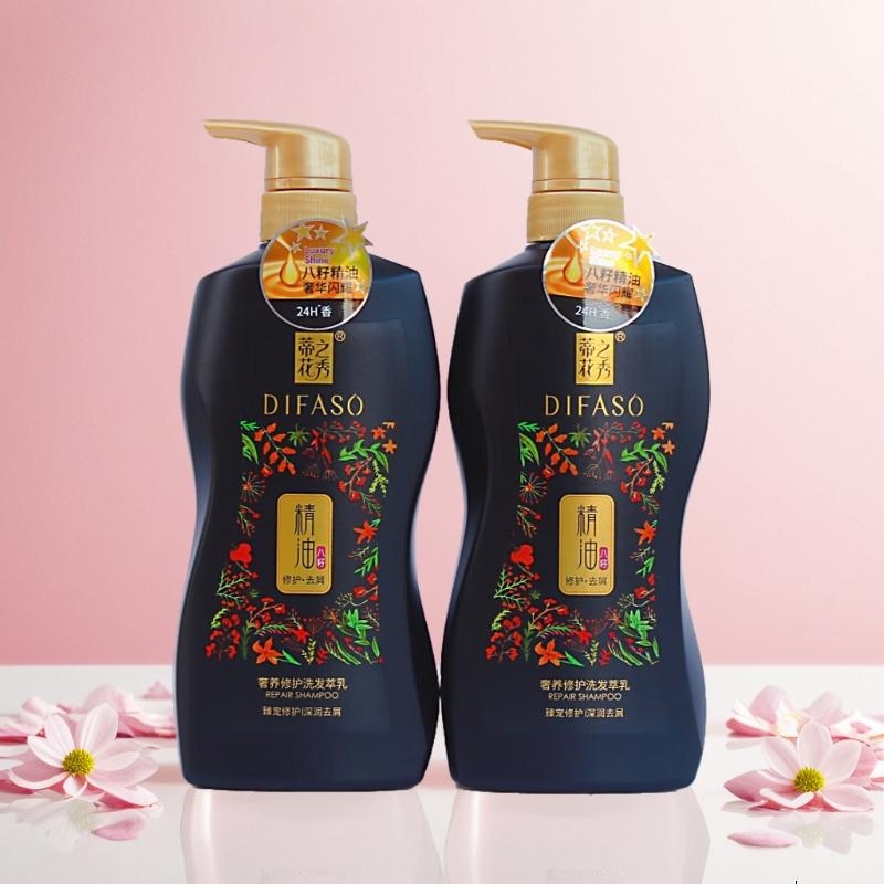 蒂花之秀精油洗发水露乳  深润柔韧丝滑柔顺亮泽柔顺洗发膏 深润去屑  到手2瓶【包装随机】