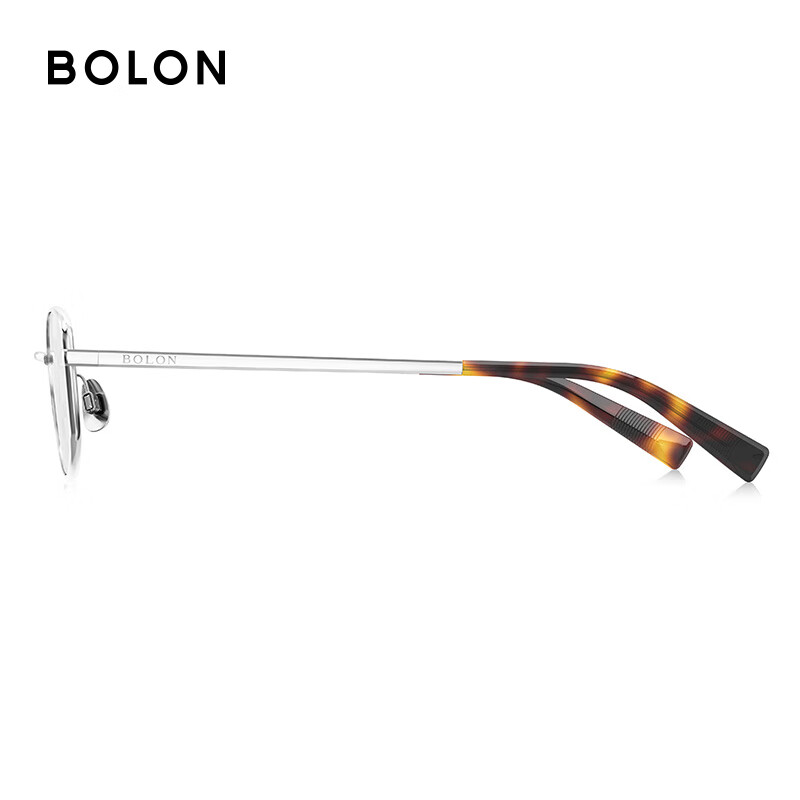 暴龙(BOLON)近视眼镜框 杨紫同款复古猫眼书呆子风镜架 BB7000 精选 B90-亮银色 此项仅单框-镜框支持试戴