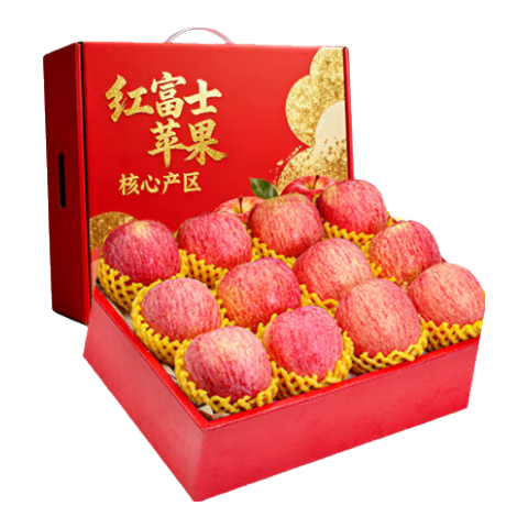 春福乐苹果【脆甜多汁】红富士苹果非冰糖心丑苹果当季时令孕妇新鲜水果 5斤甄选装【脆甜多汁】净重4.5斤