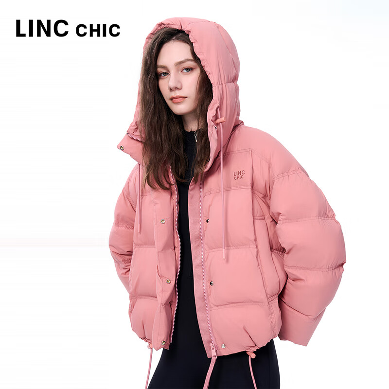 金羽杰2025冬季新品立领羽绒服女装短款轻暖宽松休闲防寒衣服Y25802125 新蜜桃粉 S 适合135斤以下