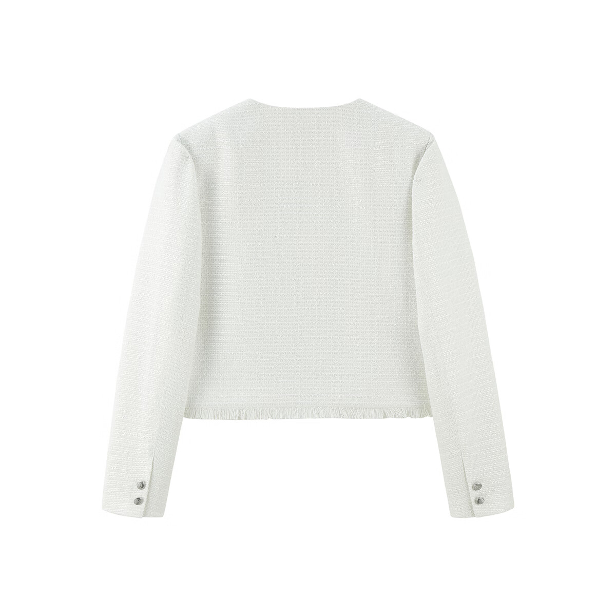 太平鸟秋冬外套集合链接新款女装小香风机车服PU外套冬装夹克 小香风外套白色 M