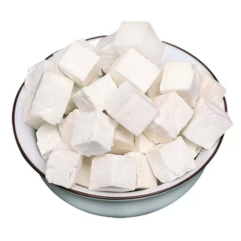 同仁堂云南野生特级茯苓中药材祛湿排毒补气血老树茯苓丁泡水喝 老树茯苓四罐装共【1000克】