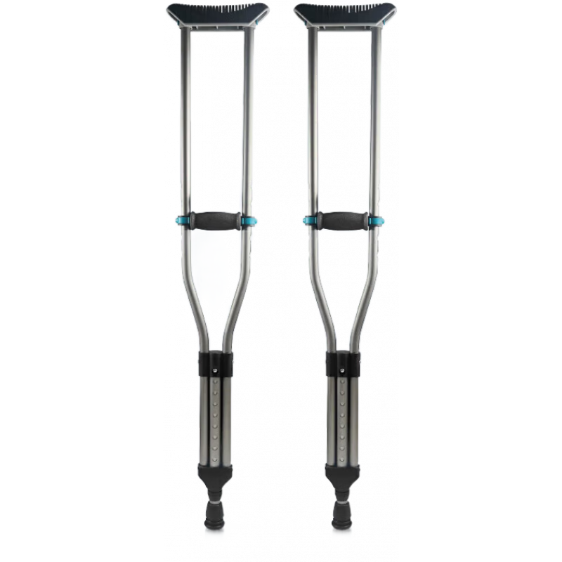 巴元【】年輕人腋下康復(fù)拐杖拐杖加厚鋁合金防滑腋下拐伸 巴元豪華款 大號2支(建議身高178198cm)