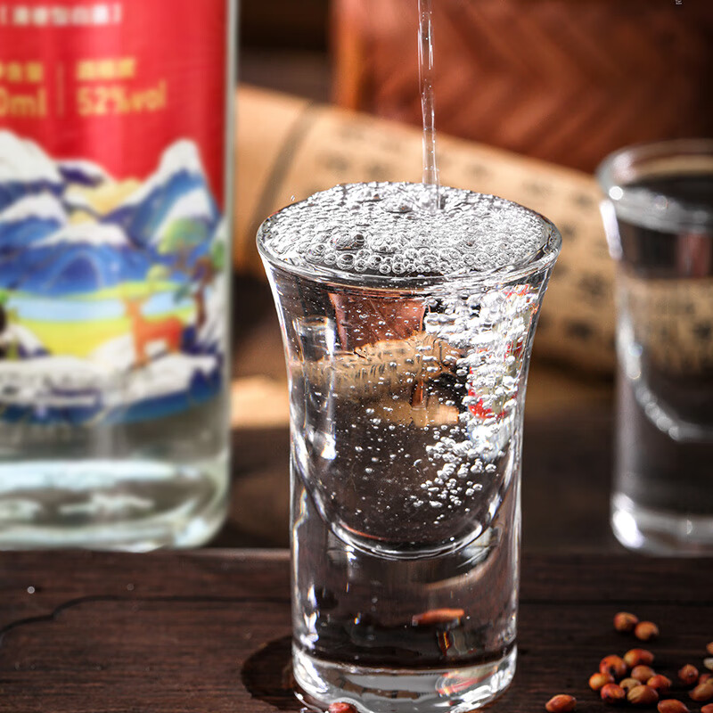 巴江春酒 52度清香型 纯粮酿造口粮酒自饮白酒 52度 450mL 6瓶 【红色经典】